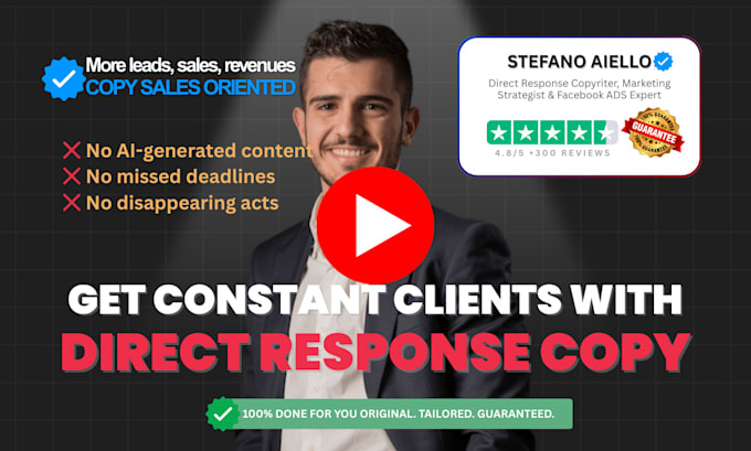 do persuasive copywriting for sales funnels with ads, email, sales page