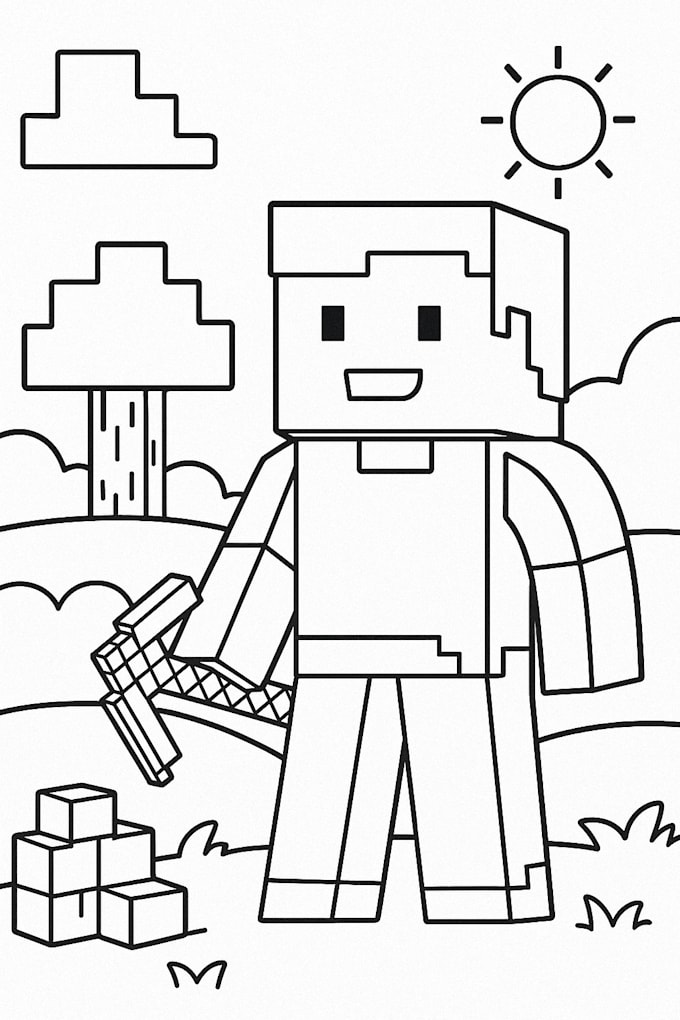 create custom minecraft style artwork