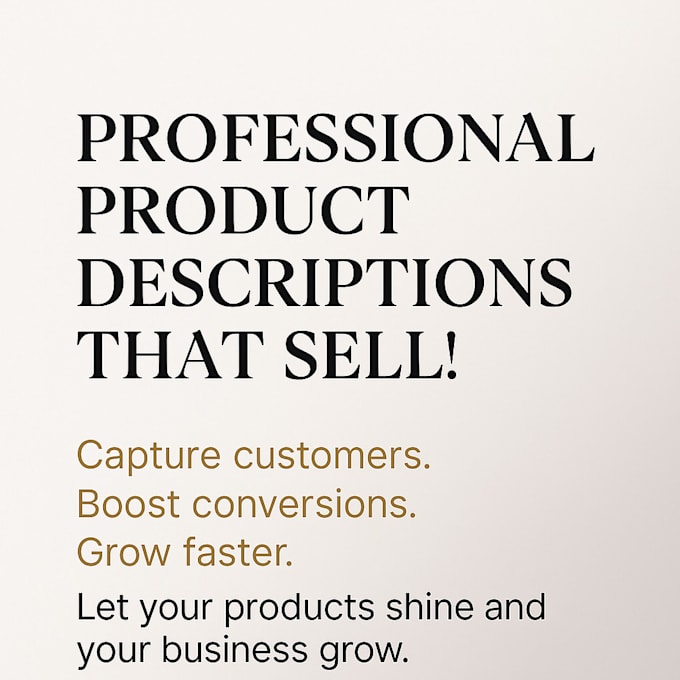 write SEO product descriptions that boost sales
