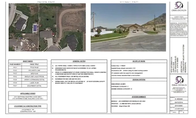 Complete residential solar design with permit, pv and calculations by ...