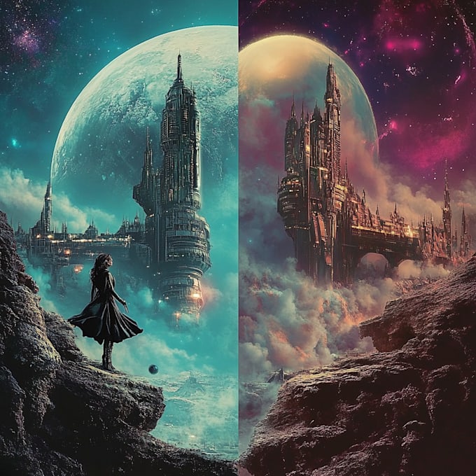 design a great cover for sci fi, horror book cover