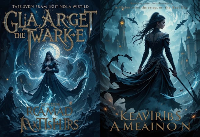 design fantasy, romance and sci fi book covers