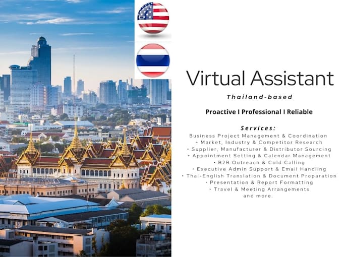 be your professional thailand virtual assistant
