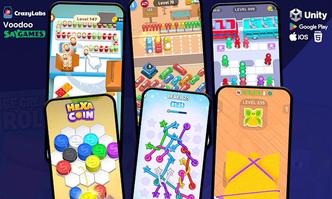 create and customize unity puzzle games for android and ios