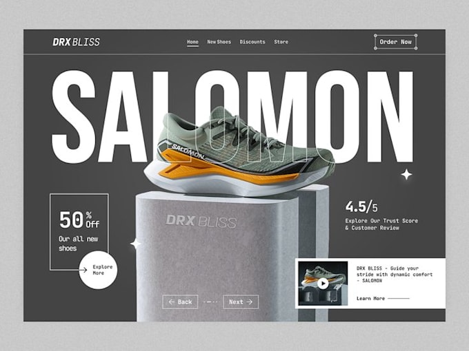design a sneakers website sneakers shopify store sneakers store shoe website