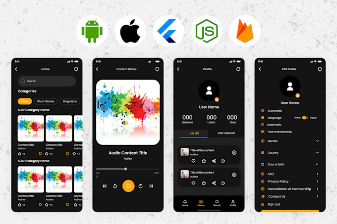 be your flutter developer, flutter app ui, mobile app development