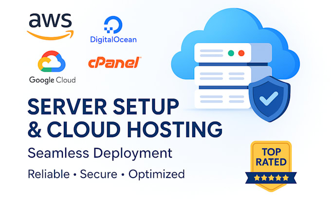 do server setup and cloud hosting configuration for website deployment