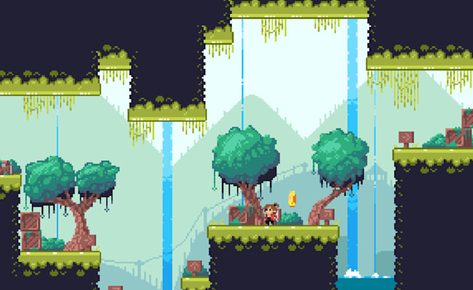 Créez un jeu de pixels 2d, concevez des personnages 2d, concevez des ...