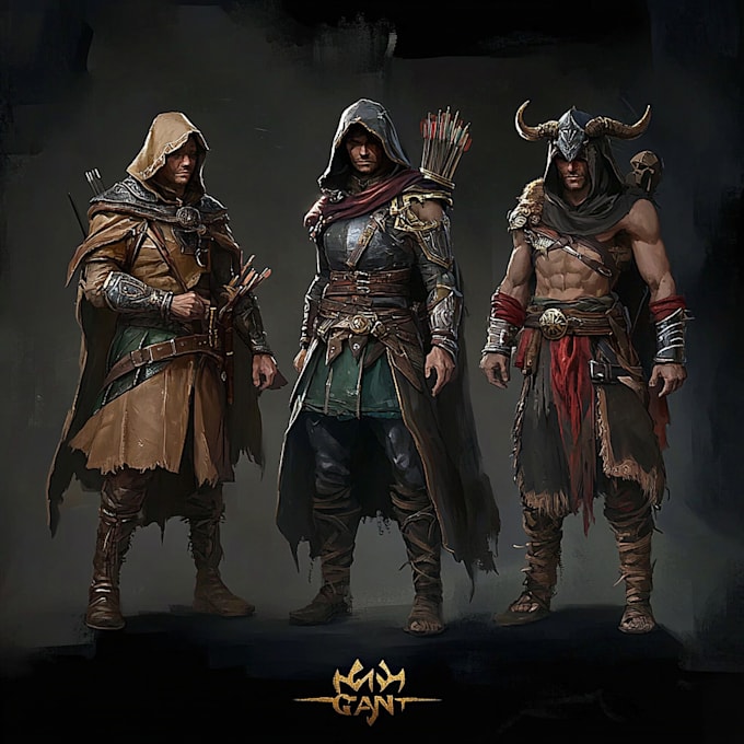 create fantasy concept art and dnd characters design
