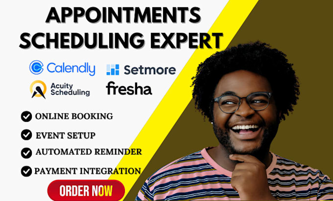 setup appointments booking calendly vagaro  acuity scheduling fresha setmore