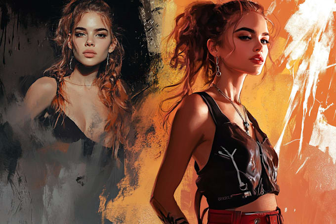 paint semi semi fantasy art