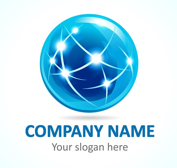 design a modern globe logo without any copyright concept