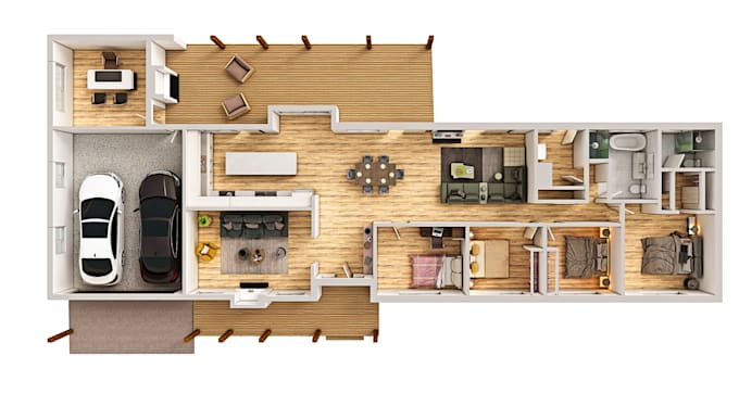 Do 2d and 3d floor plan stamp blueprints city permit mep in chief ...