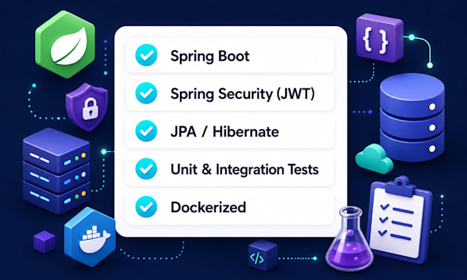 develop your java spring boot backend, rest API and microservicees
