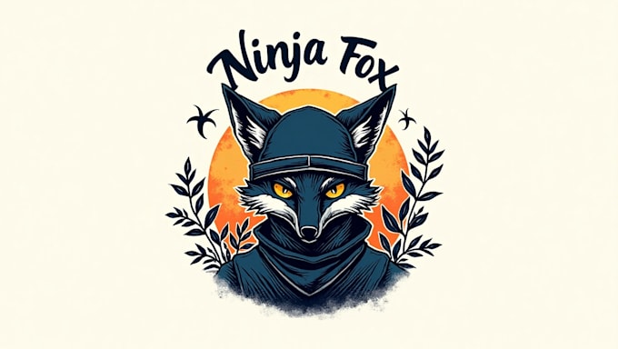 Do unique ninja fox hand drawing logo within two days by Philip_murray ...