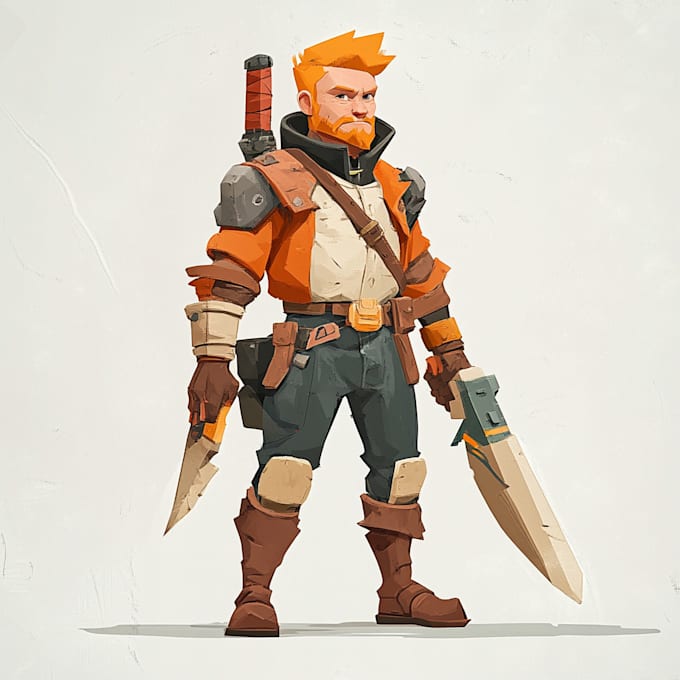 create 2d game character using spine