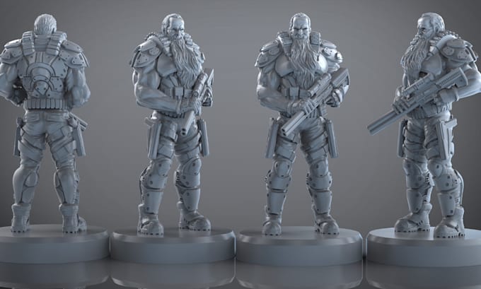Sculpt detailed 3d miniatures, dnd models, and action figures by Kenny ...