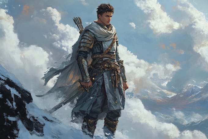 design dnd fantasy character, and monster concept art