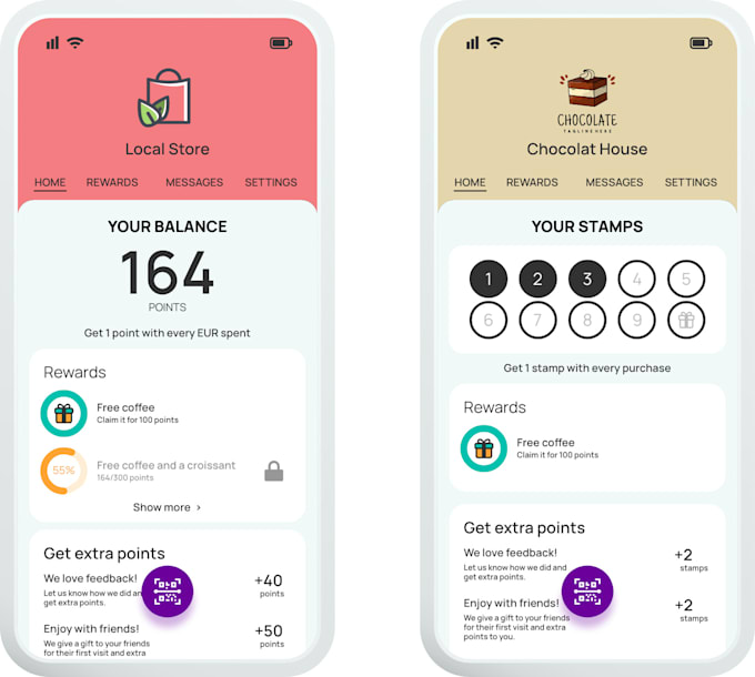 develop loyalty program app, discount app, loyalty CRM app, reward app