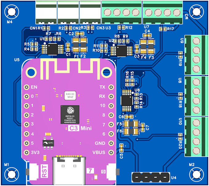 do pcb design pcb layout,gerber and circuit schematic in kicad altium or easyeda