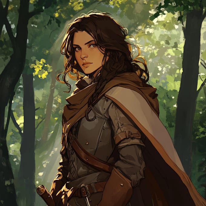 draw a dnd portrait or original fantasy illustration
