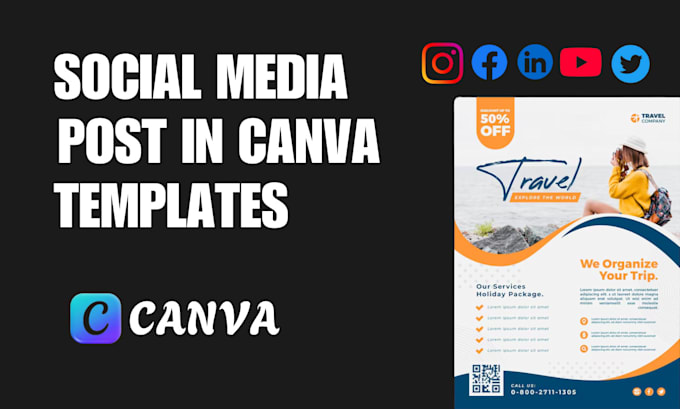 Design canva templates for your social media posts flyer poster banner ...