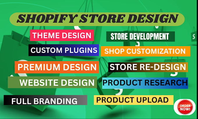 design 7figure shopify ecommerce dropshipping store website redesign development