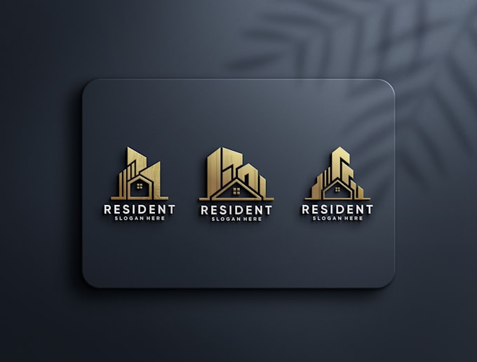 create simple vintage real state logo design
