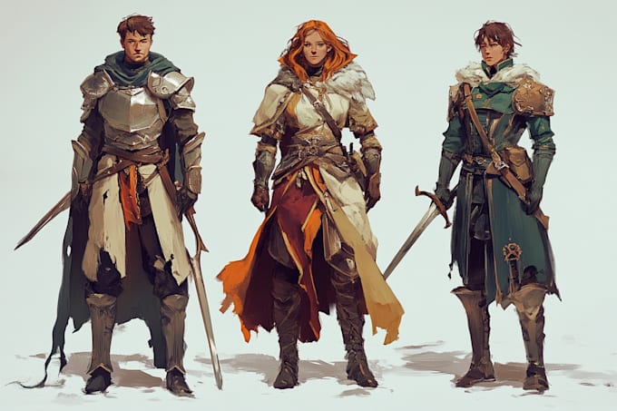 design stylized character concept art and illustration