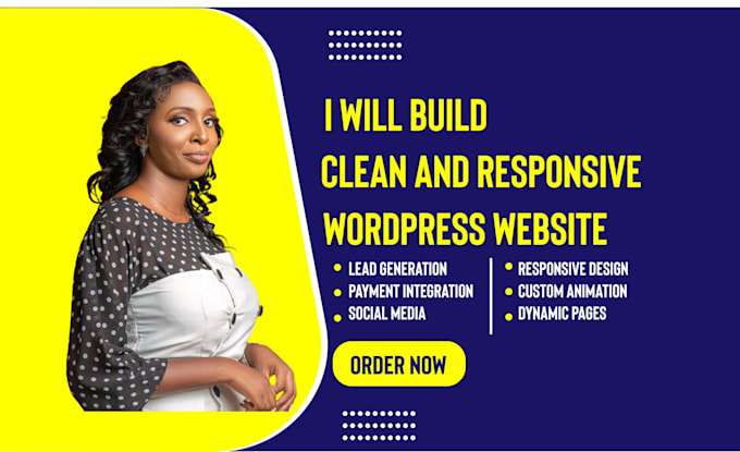 develop professional and responsive wordpress website