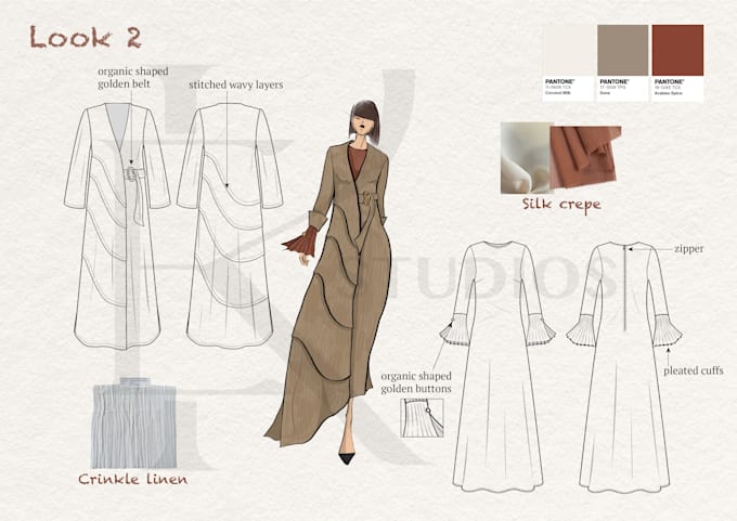 design abaya or modestwear collection for your brand, tech pack optional