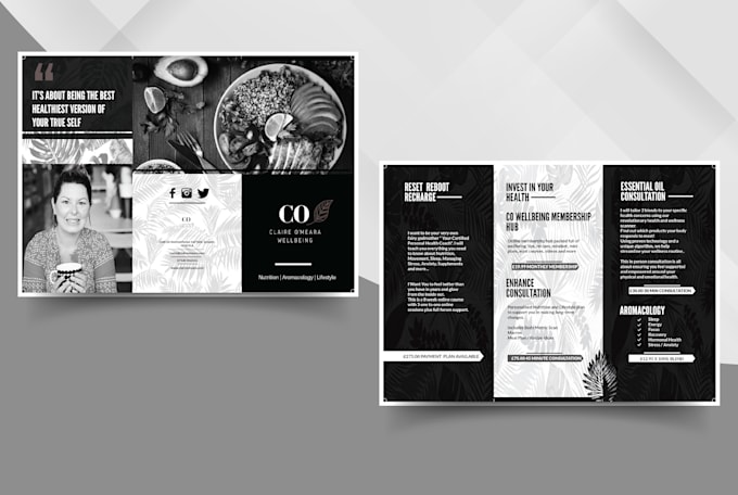 design bifold, trifold brochure, leaflet and handout flyer