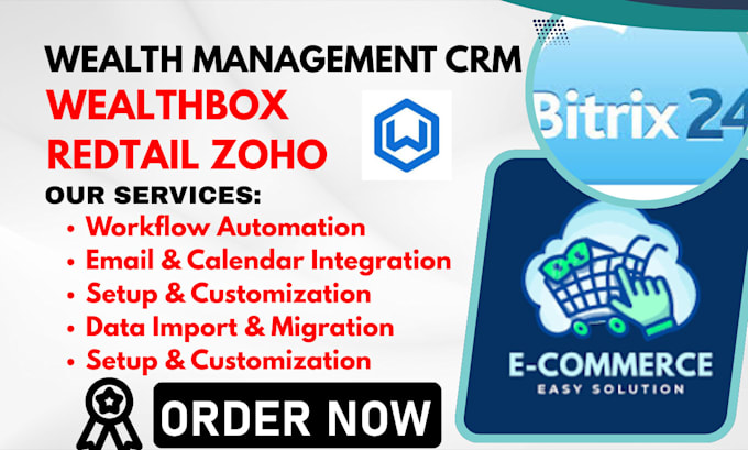 setup wealth management junxurecrm thryv wealthbox crm redtail bitrix24 zoho crm