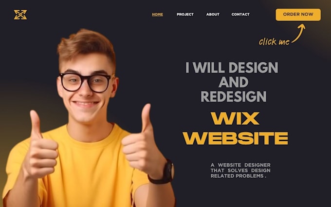 develop wix online course website, student website