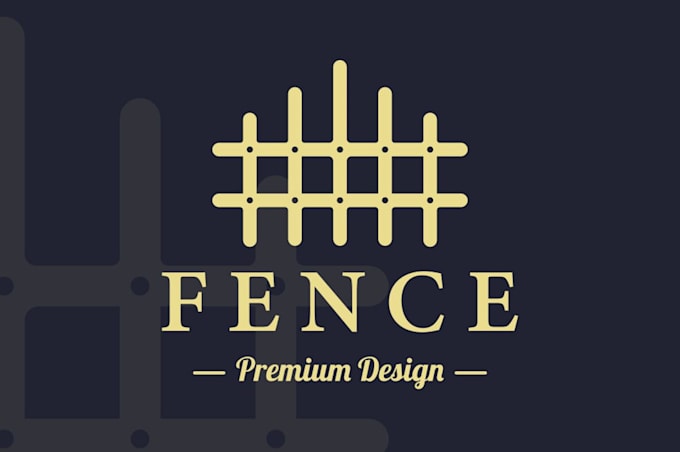 design high quality fence logo with fastest delivery