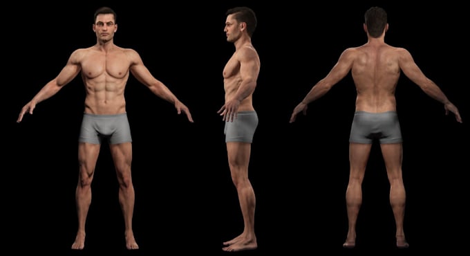 model 3d realistic metahuman character virtual reality real time digital human