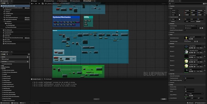 create or fix unreal engine 5 blueprint game systems