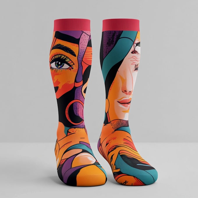 design custom and unique socks design