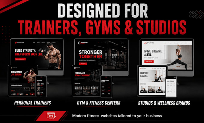 build fitness and gym websites for leads, bookings, and memberships