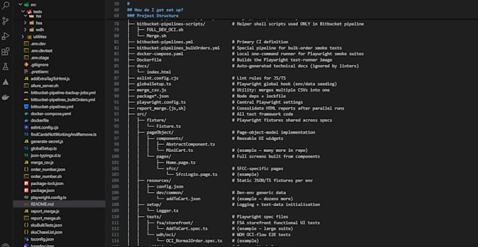 build a playwright automation framework for web and API