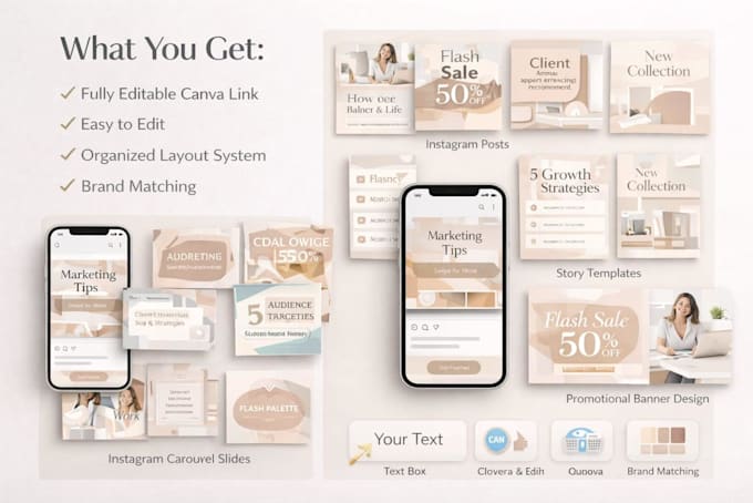 create editable canva templates for your social media posts