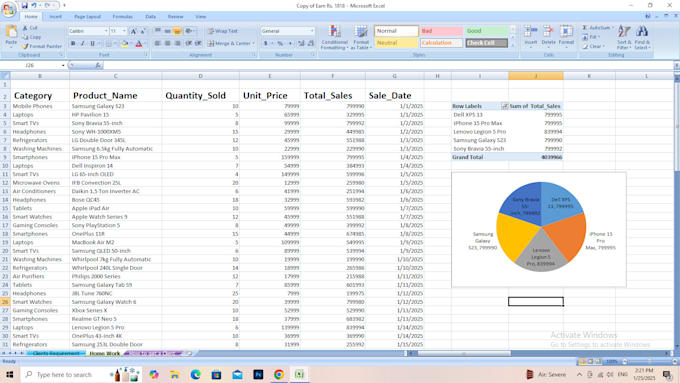 clean and format data ,create advanced excel spreadsheets and dashboards