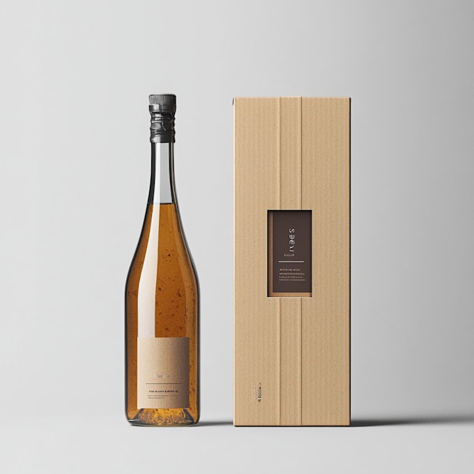 draw custom box packaging design and product box design