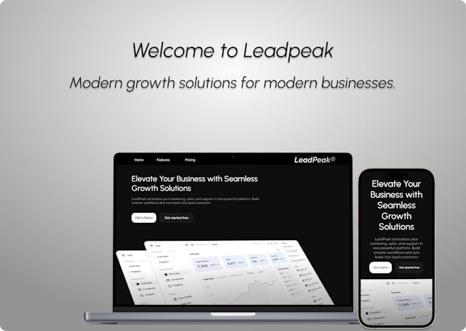 design a modern saas site that converts users