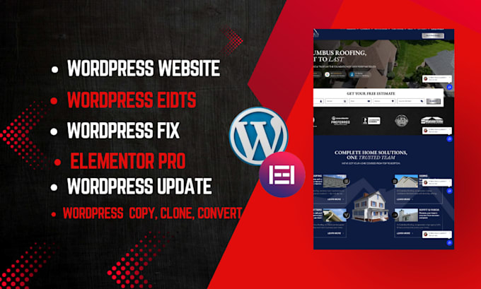 copy clone website, wix, webflow to using wordpress design