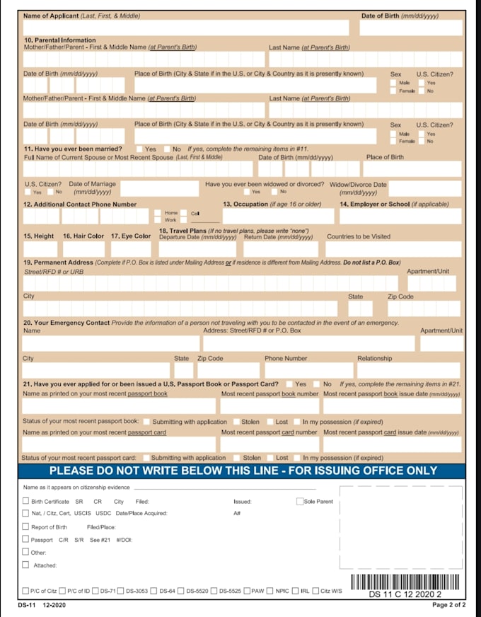 assist with passport application and document preparation
