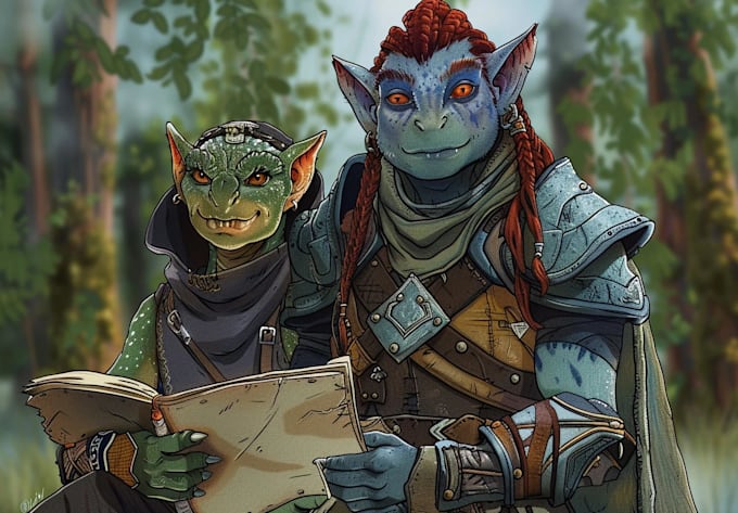 dnd character art and dnd character art