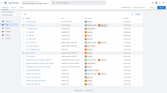 fix or set up facebook pixel conversion API, ga4, GTM server side tracking