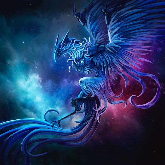 create creature concept illustration for book, game or tabletop