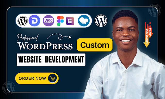 design wordpress website using elementor, wpbakery, kadence, gutenberg, divi